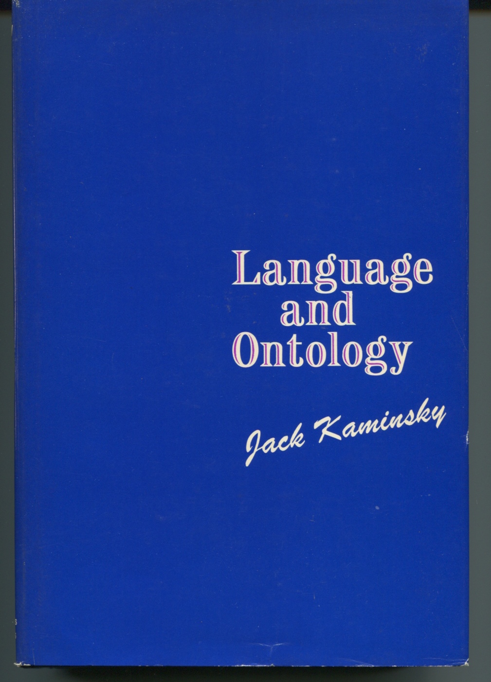 Language and Ontology.